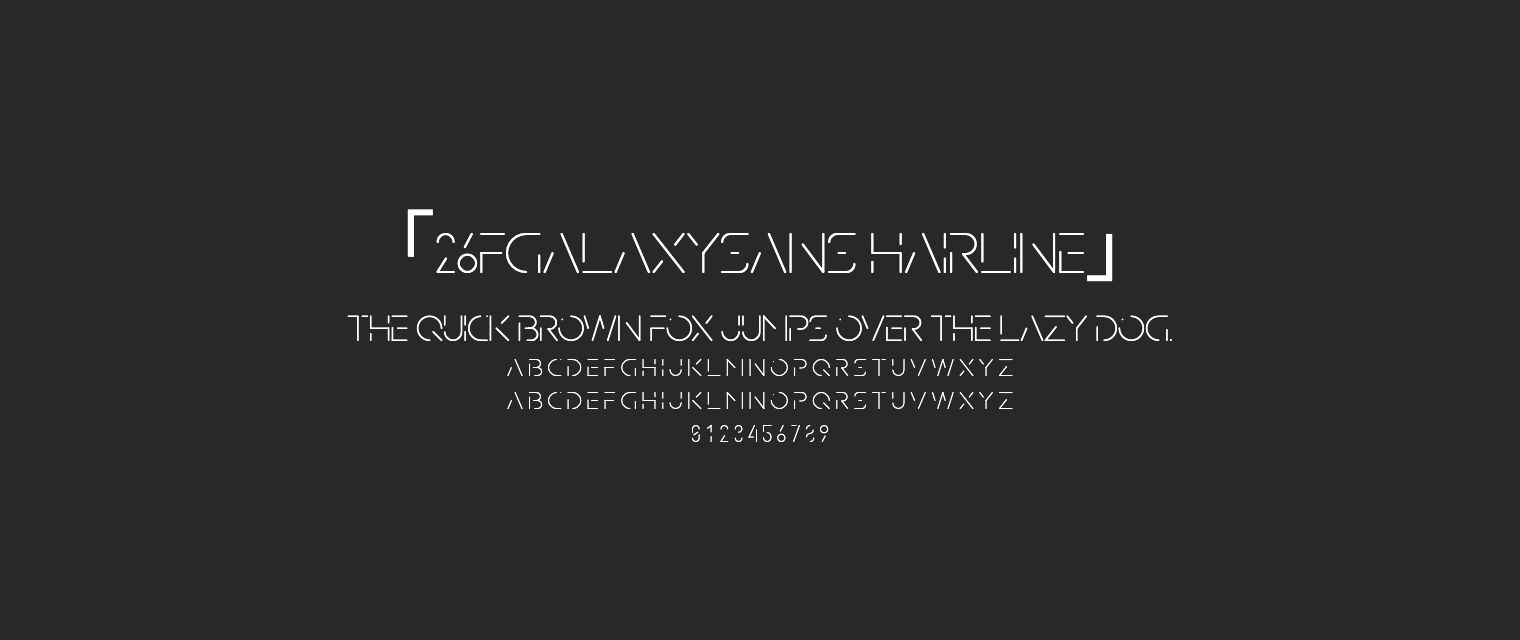 26FGalaxySans-Hairline字体预览