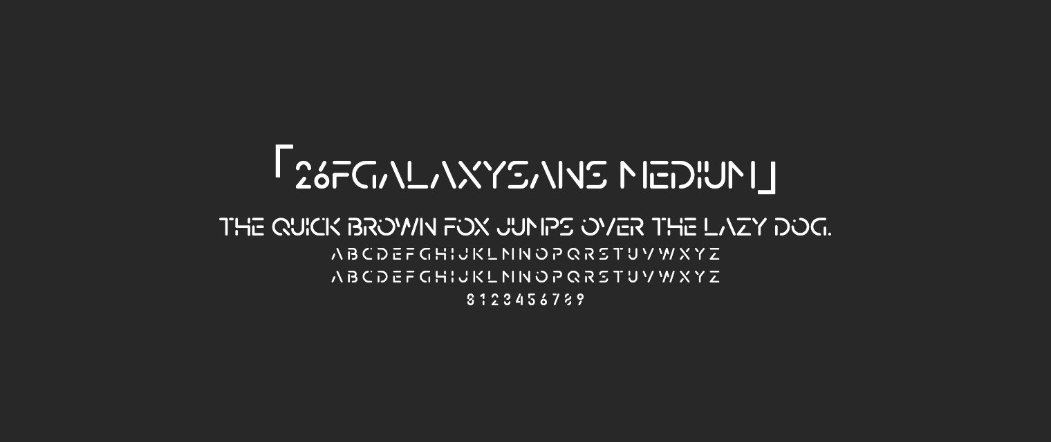 26FGalaxySans-Medium字体预览