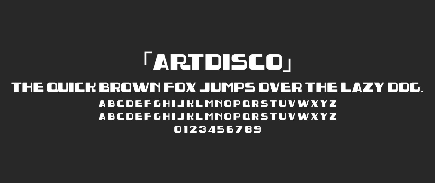 ArtDisco字体预览