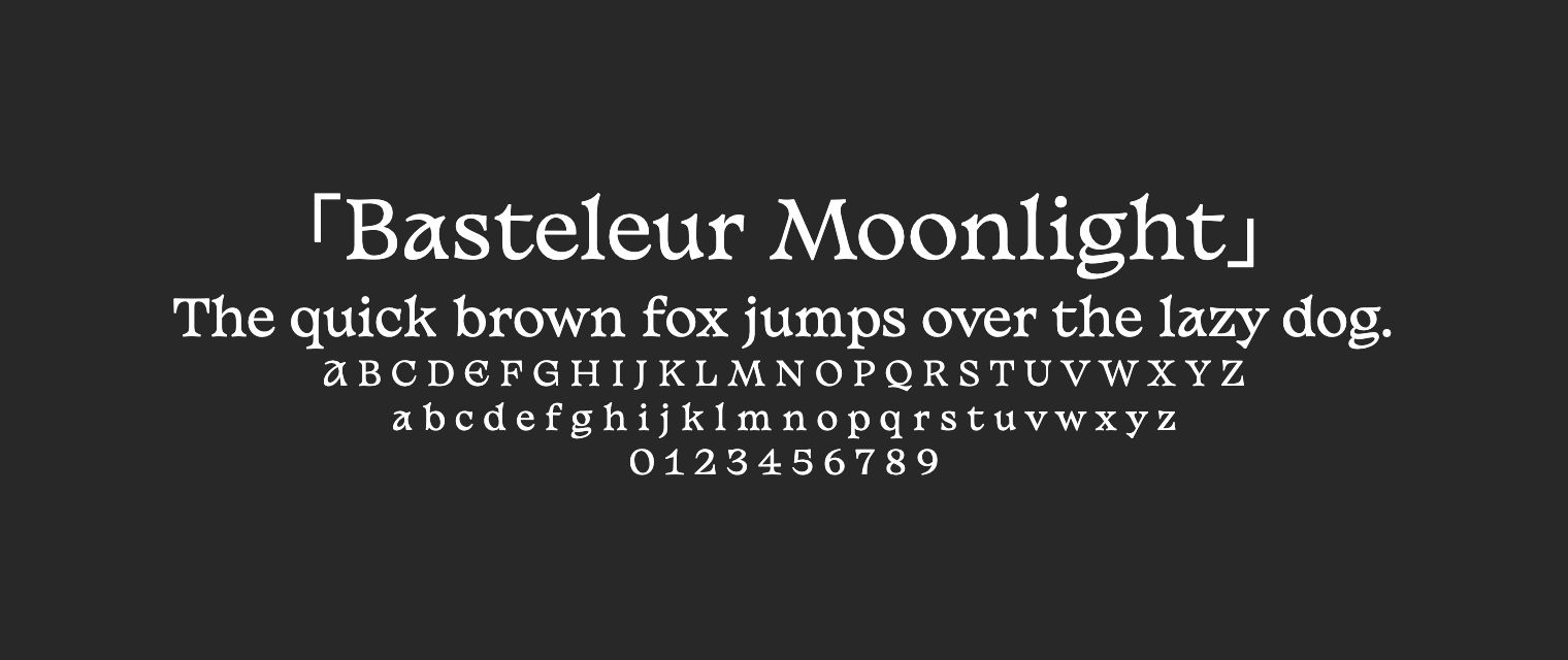 Basteleur-Moonlight字体预览