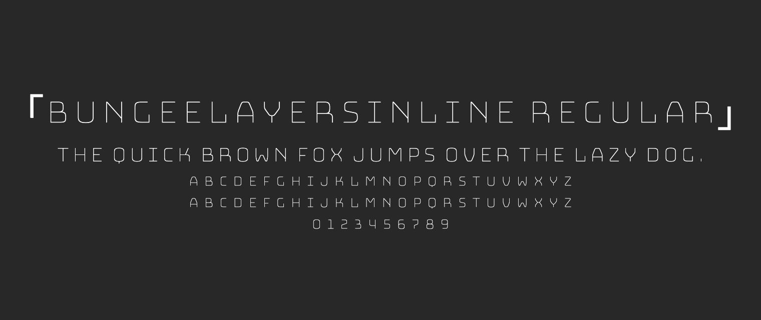 BungeeLayersInline-Regular字体预览