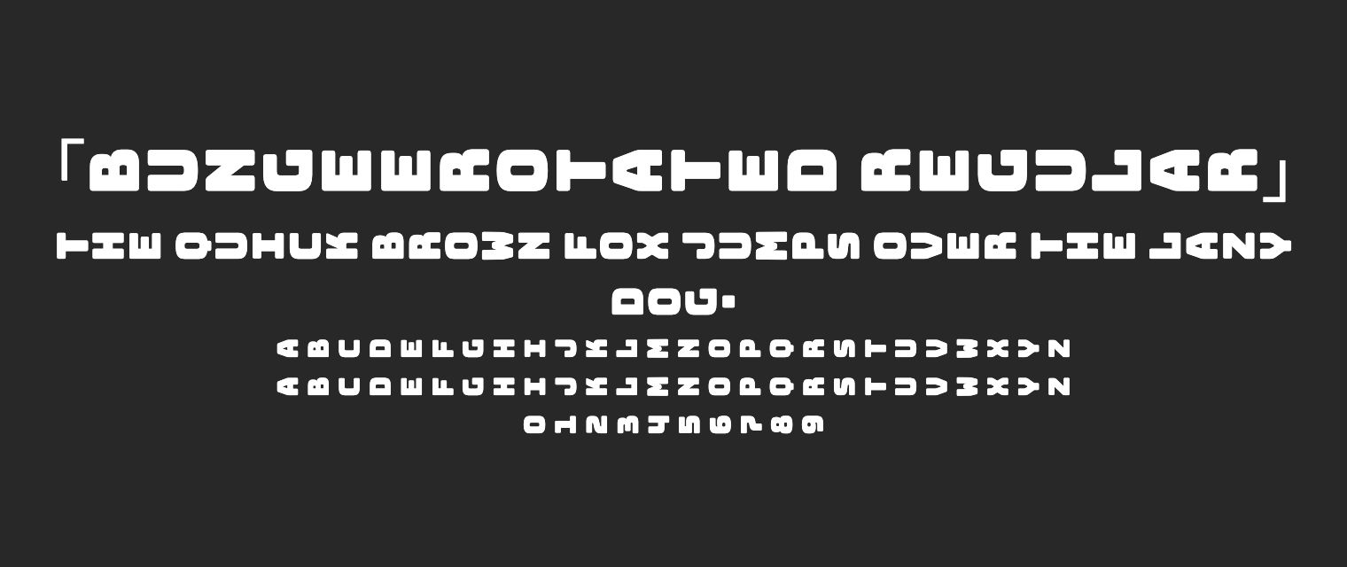 BungeeRotated-Regular字体预览