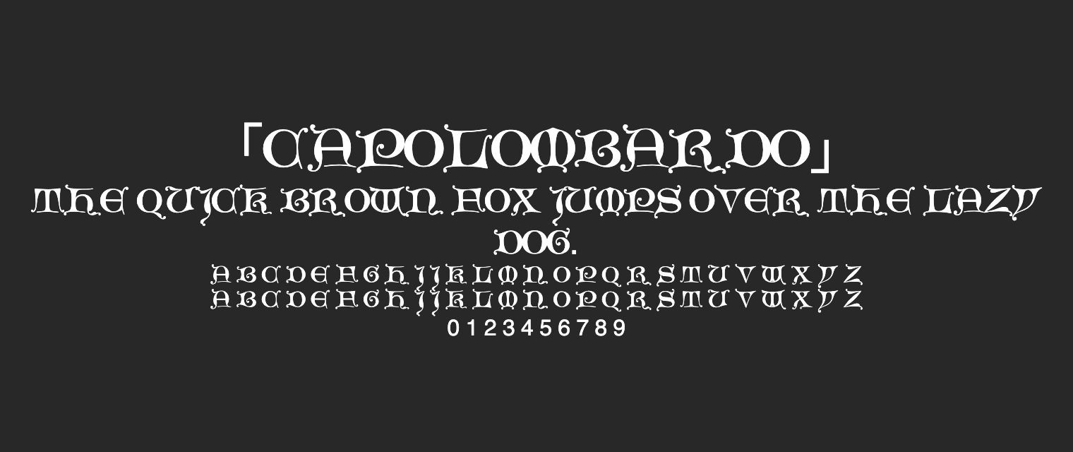 CapoLombardo字体预览