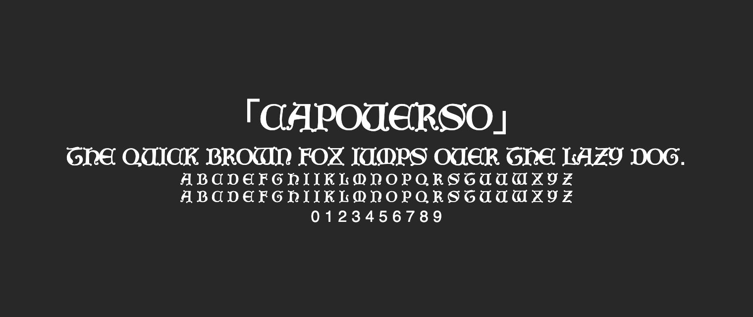 CapoVerso字体预览