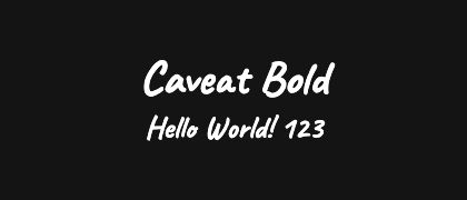 Caveat-Bold