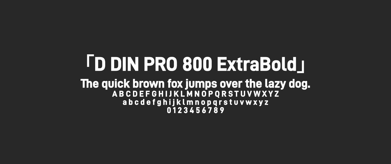 D-DIN-PRO-800-ExtraBold字体预览
