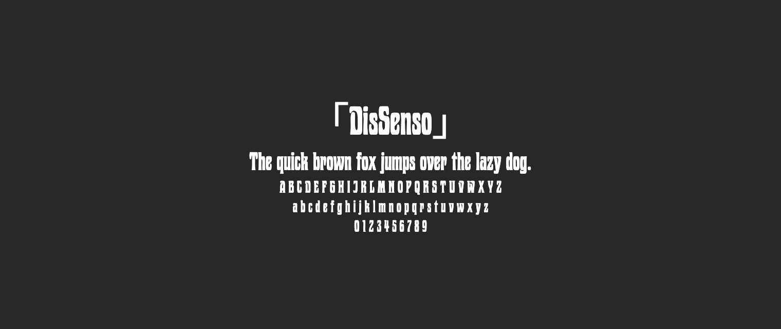 DisSenso字体预览