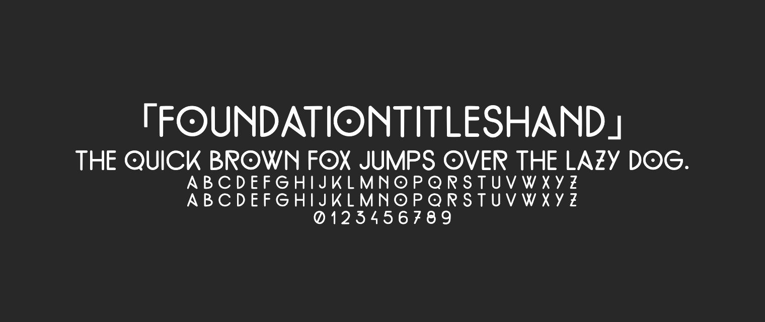 FoundationTitlesHand字体预览