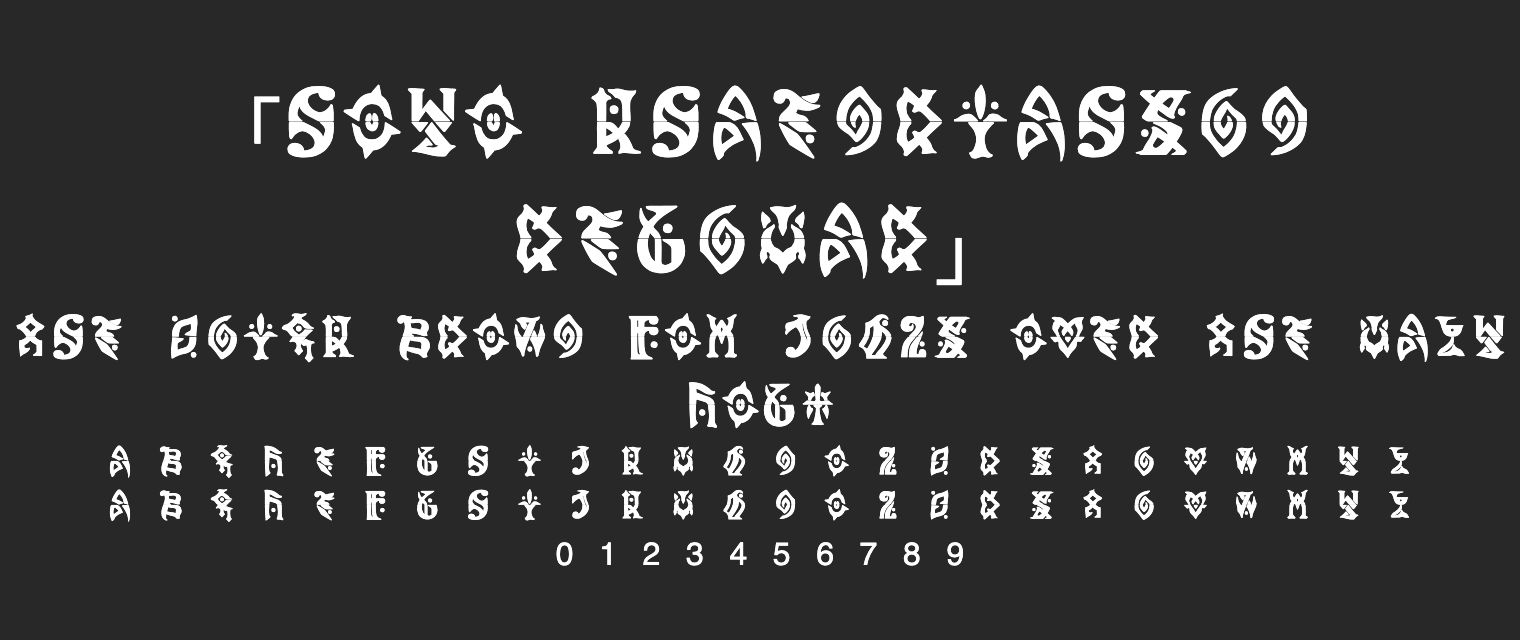 HoYo-KhaenriahSun-Regular字体预览