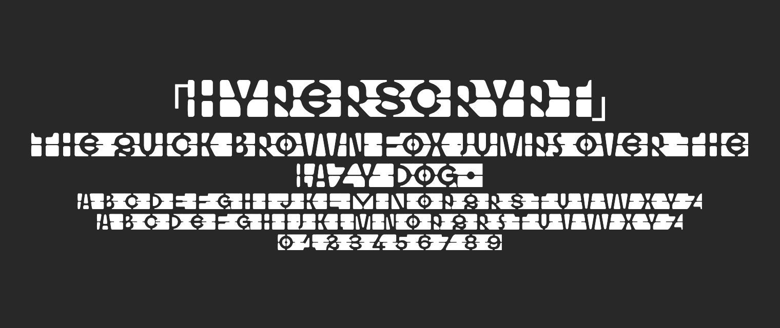 HyperScrypt字体预览