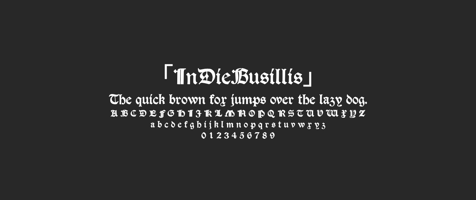 InDieBusillis字体预览