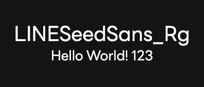 LINESeedSans_Rg