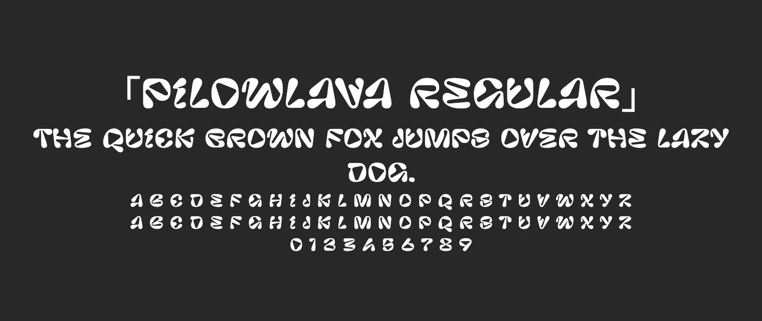 Pilowlava-Regular字体预览