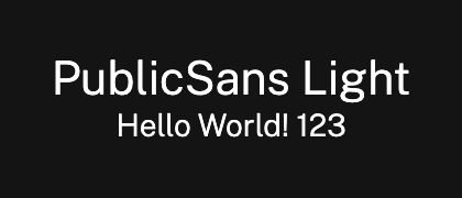 PublicSans-Light