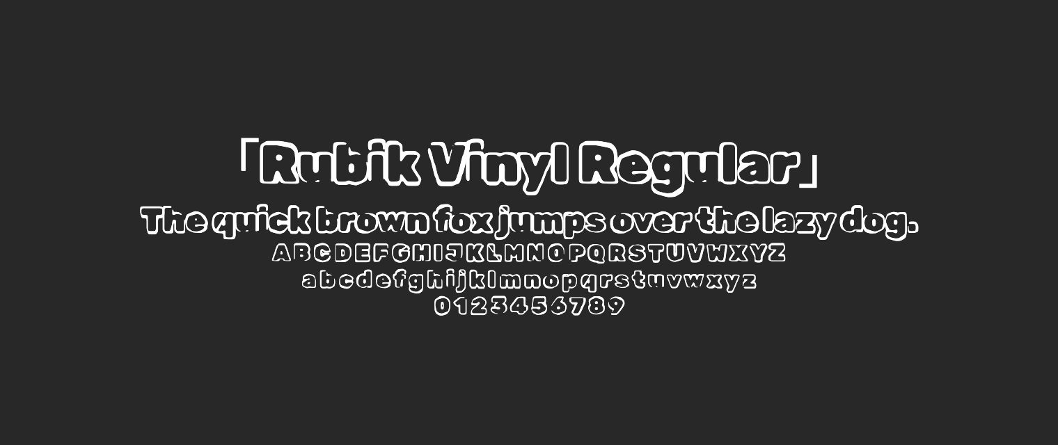 Rubik-Vinyl-Regular字体预览