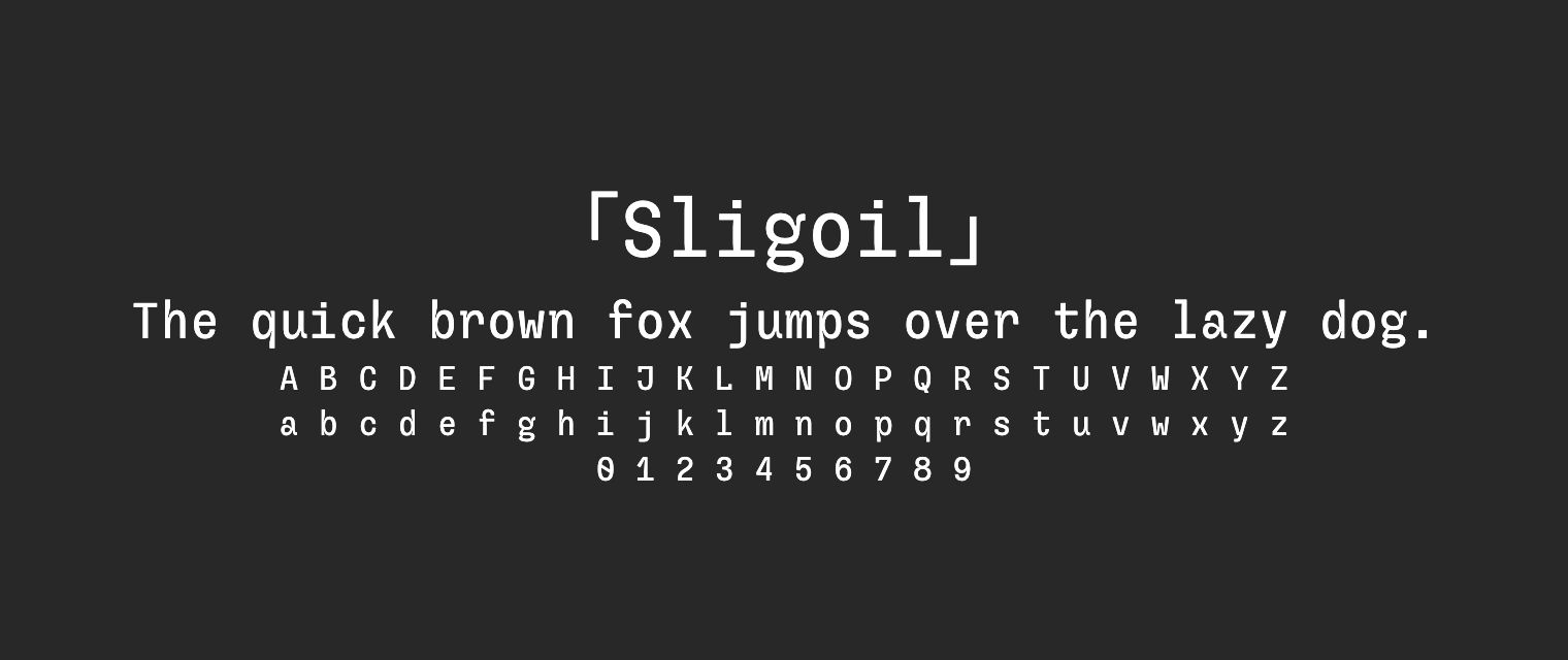 Sligoil字体预览