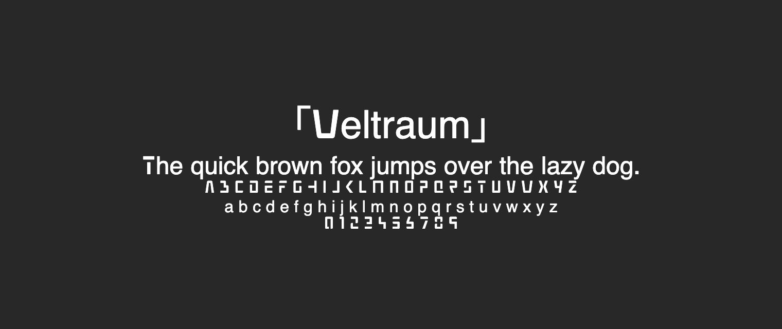 Weltraum字体预览