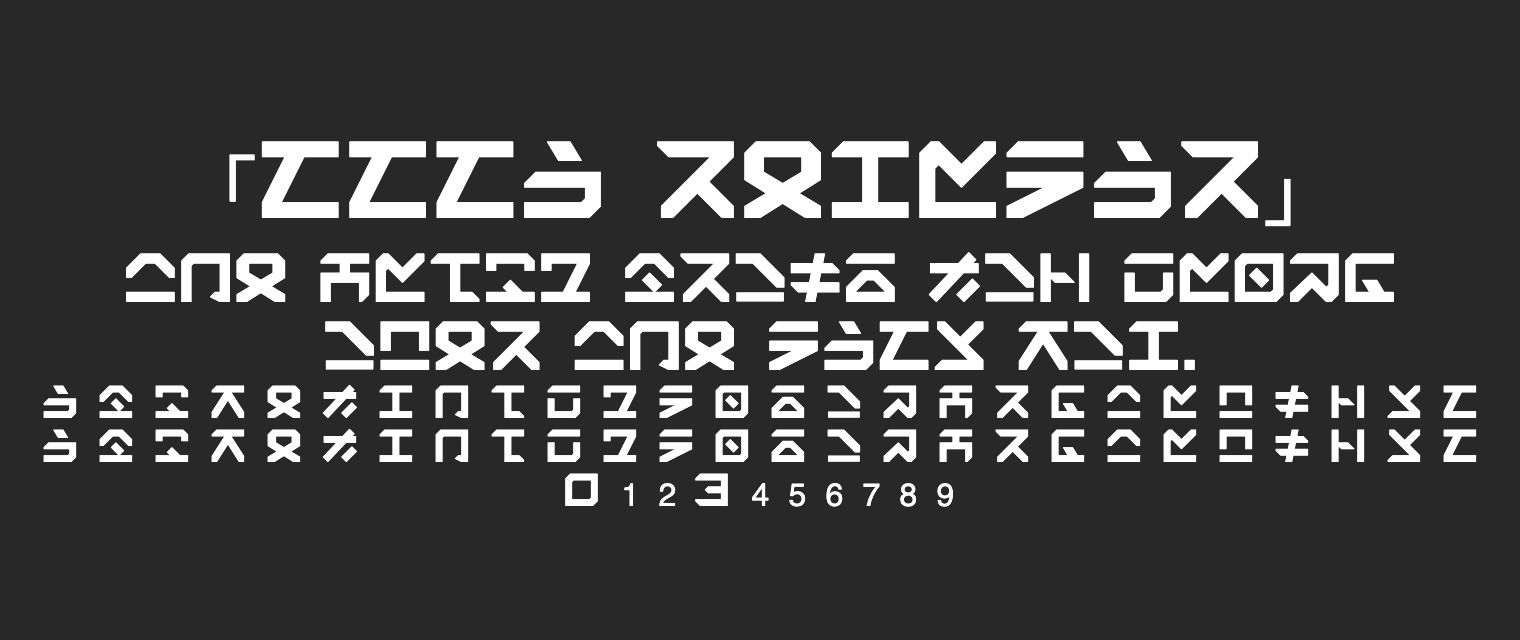 ZZZA-Regular字体预览