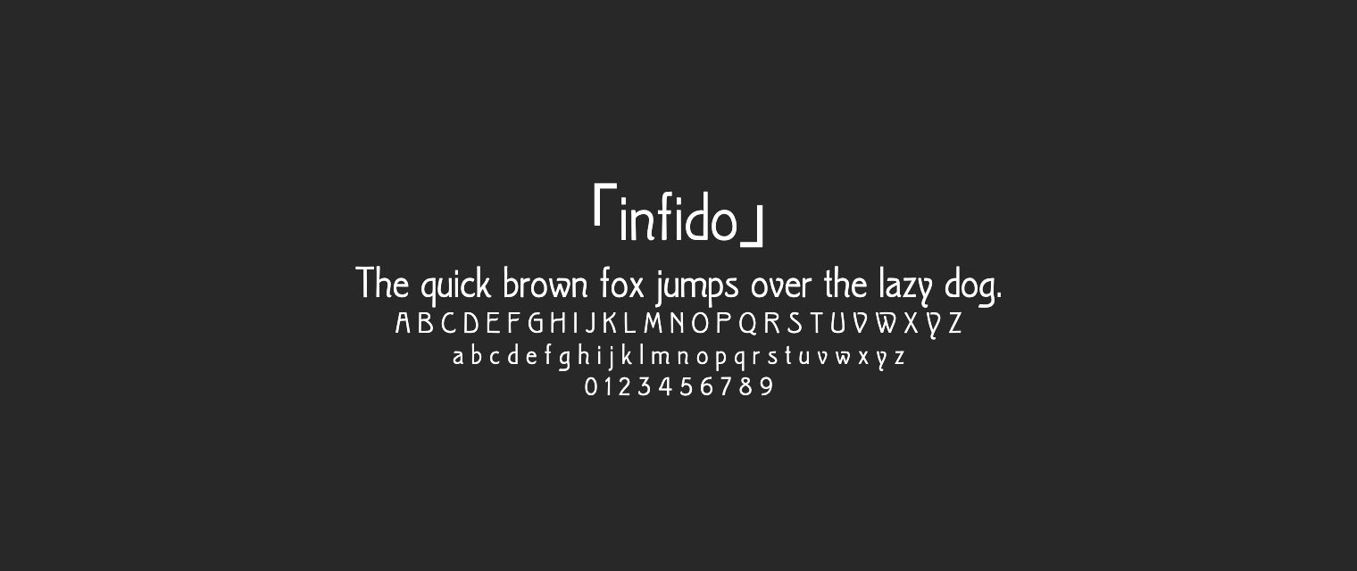 infido字体预览