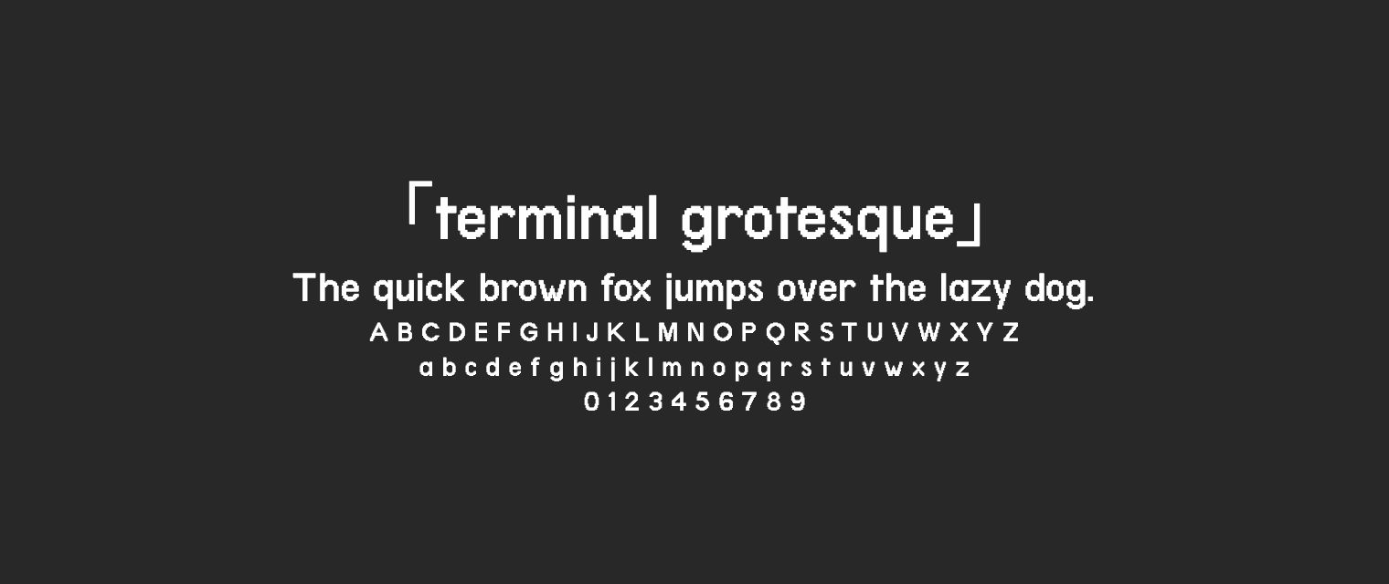 terminal-grotesque字体预览