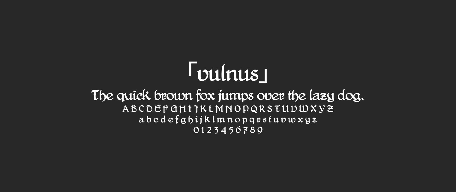 vulnus字体预览