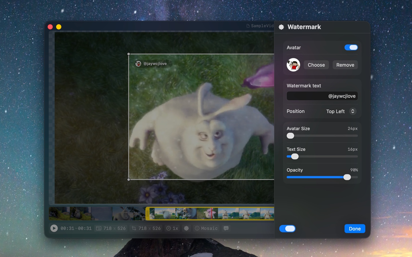 VidCrop screenshots